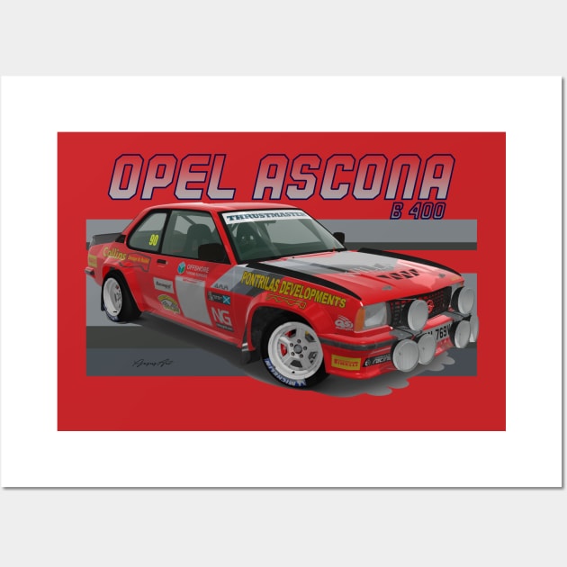 Opel Ascona B 400 Wall Art by PjesusArt